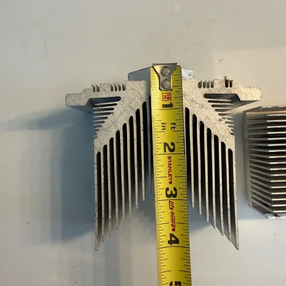 Dell‎ Aluminum Heatsink Lot 2pc CN-0RC651-73307-9B3-03BV Silver CPU Cooler Fin